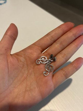 Orecchini Chiave di Violino Argento