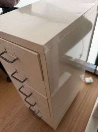 Armario archivador metal blanco 28x41x69 cm