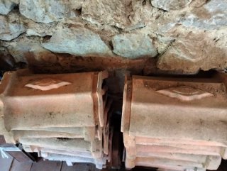 Tejas de barro antiguas.