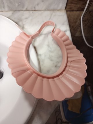 Visera para baño/ducha infantil rosa