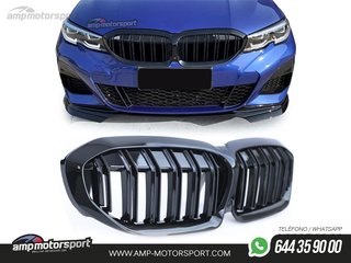 KIT SPOILERS PARA BMW SERIE 3 G20 LOOK PERFORMANCE NEGRO BRILLO