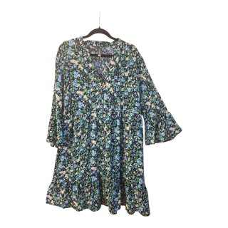 Vestido floral manga larga
