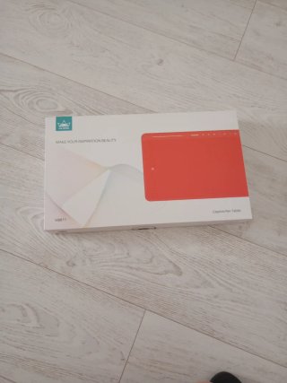 HUION HS611 Tableta Gráfica Roja