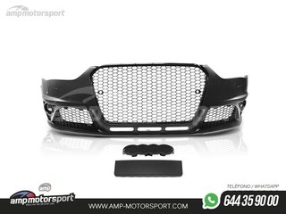 PARAGOLPES DELANTERO PARA AUDI A4 B8 LOOK RS NEGRO CON PDC/SRA