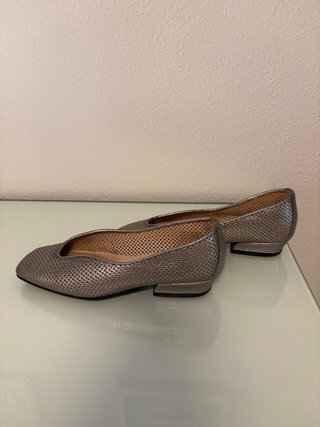 Bailarinas perforadas metalizadas