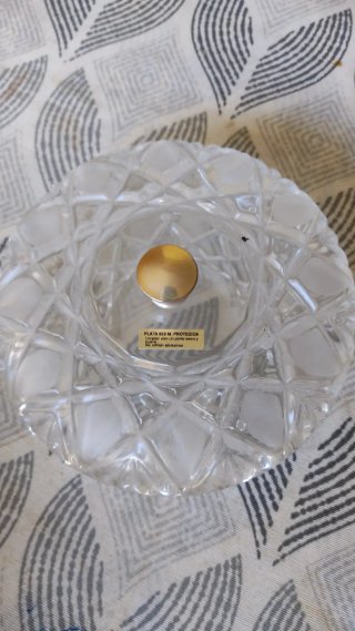 Bombonera de cristal con plata