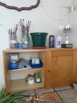 Mueble de cocina/salón de madera