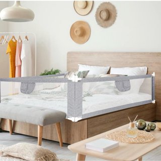 Dos Barreras Protectoras Cama Infantil Gris