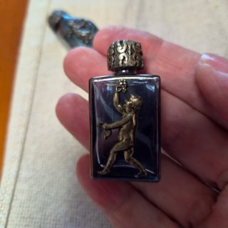Lote 7 mini frascos vintage cristal