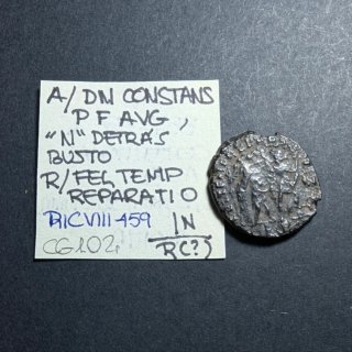 Moneda romana Constante 337-350 d.C. Roma