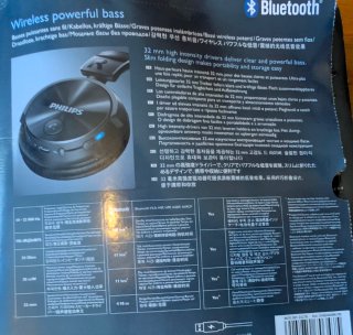 Auriculares Philips SHB3060 Bluetooth Negros/Plate