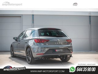 DIFUSOR TRASERO SEAT LEON 5F 2017-2020 NEGRO BRILLO