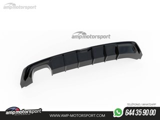 DIFUSOR TRASERO SEAT LEON 5F 2017-2020 NEGRO BRILLO