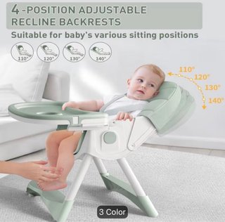 Trona evolutiva e reclinable 4 en 1 para bebé (Col