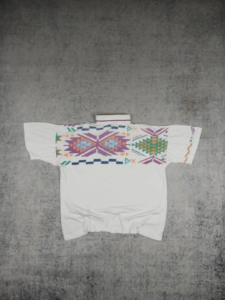 Polo Lotto Vintage Grafica 90s Bianco
