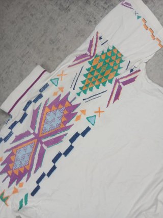 Polo Lotto Vintage Grafica 90s Bianco