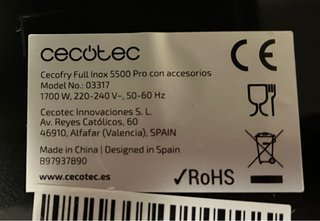 Cecofry Full Inox 5500 Pro con accesorios