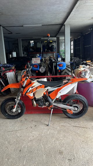 KTM EXC Supermotard Naranja y Roja