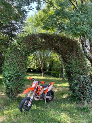KTM EXC Supermotard Naranja y Roja
