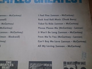 The Beatles Greatest Hits Vinilo EMI Odeon