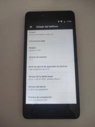 Bq Aquaris U Plus Negro