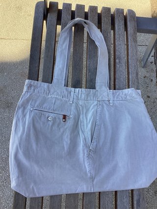 Bolso de tela vaquera hecho a mano