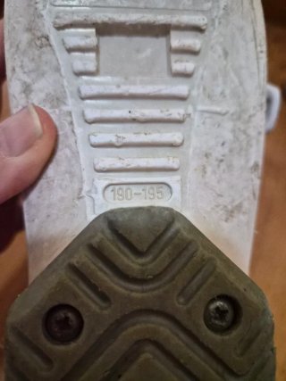 Botas de esquí infantiles rosas y blancas