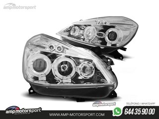 FAROS DELANTEROS OJOS DE ANGEL PARA RENAULT CLIO