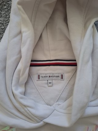 Sudadera Tommy Hilfiger Blanca Holográfica
