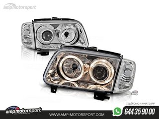 FAROS DELANTEROS OJOS DE ANGEL PARA VOLKSWAGEN POLO 6N2