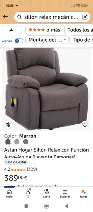 Sillón Relax Eléctrico