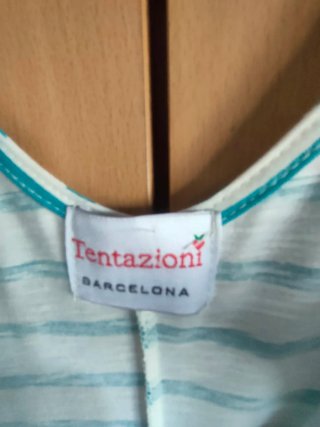 Vestido playero tirantes rayas verdes