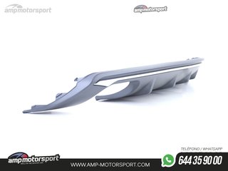 DIFUSOR TRASERO DOBLE IMPRIMADO PARA AUDI A3 8V SEDAN/CABRIO 2012-2016