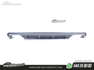 DIFUSOR TRASERO DOBLE IMPRIMADO PARA AUDI A3 8V SEDAN/CABRIO 2012-2016