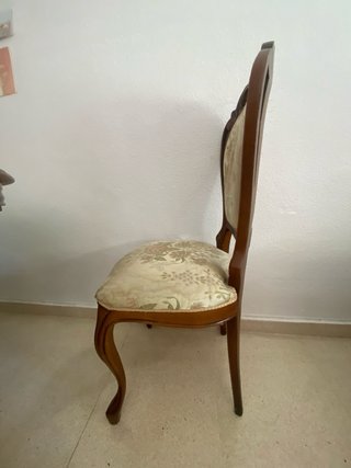 Mesa redonda madera con 4 sillas extendible