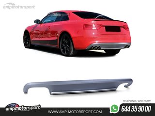 DIFUSOR TRASERO DOBLE IMPRIMADO PARA AUDI A5 8T COUPE 2011-2017