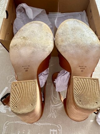 Sandali in vera pelle Zign con tacco largo