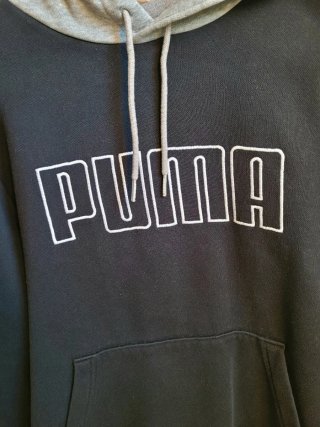 Sudadera Puma Hombre Negra y Gris