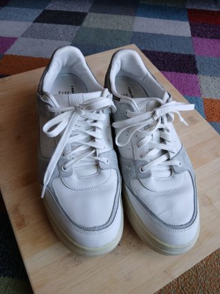 Zapatillas Mango Blancas y Grises
