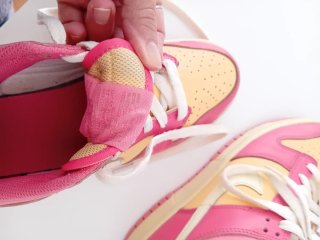 Zapatillas Nike de cuero  Mujer Talla 39 Rosa y Am