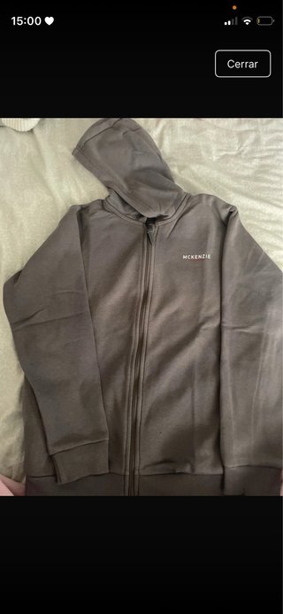 Sudadera McKenzie gris con cremallera