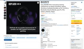 Sony INZONE H9 II Auriculares Negros