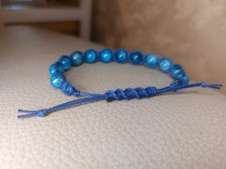 Bracciale Shamballa Apatite Naturale 8mm