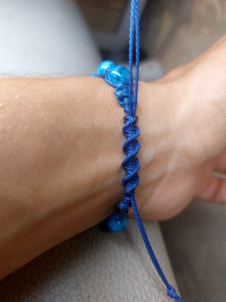 Bracciale Shamballa Apatite Naturale 8mm
