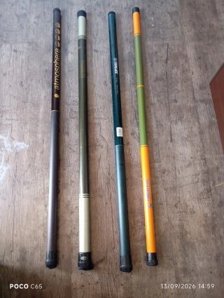 Lote 4 cañas de pesca Coup