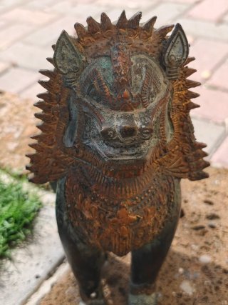 Leone imperiale statua bronzo