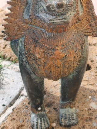 Leone imperiale statua bronzo