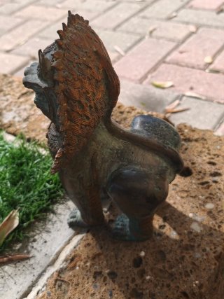 Leone imperiale statua bronzo