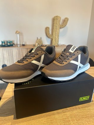 Zapatillas Munich Rush Deportivas Marrón/Gris