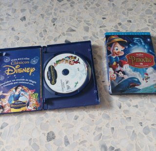 2 DVDs Disney Clásicos: Blancanieves y Pinocho
